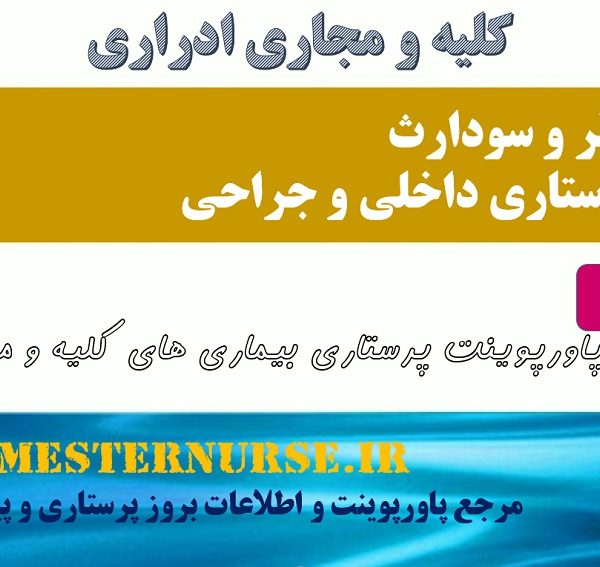 پاورپوینت پرستاری بیماری های کلیه و مجاری ادراری