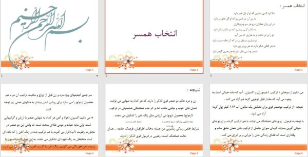 پاورپوینت انتخاب همسر - تصویر 2