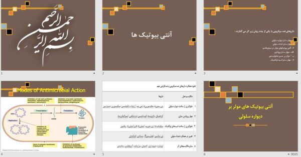 پاورپوینت آنتی بیوتیک ها